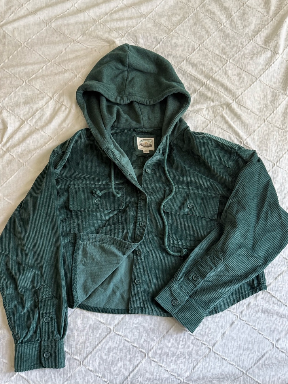 American Eagle Green Crop Jacket